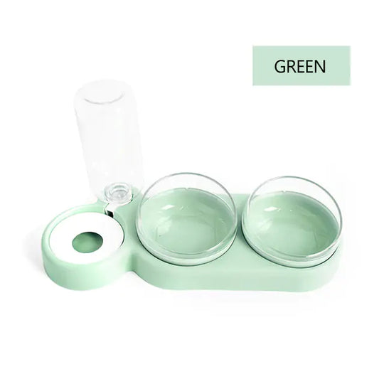 Food Water Feeder  Happy Pet3 Green  