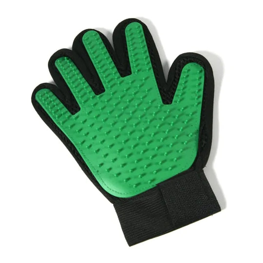 Pet Grooming Gloves  Happy Pet3 green right hand 