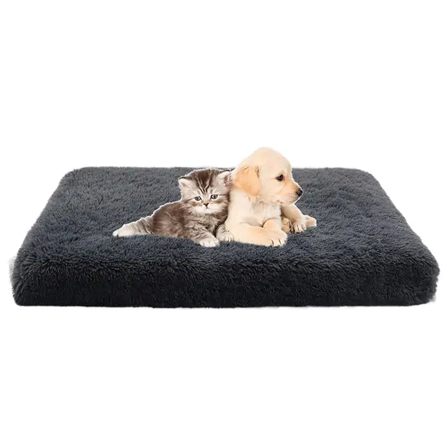 Plush Washable Dog Bed  Happy Pet3 Dark Grey XL 