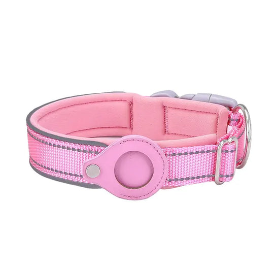 Airtag Dog Collar  Happy Pet3 Pink L 