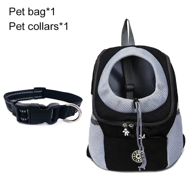 Pet Travel Carrier Bag  Happy Pet3 Black with Collar L for 10-13kg 