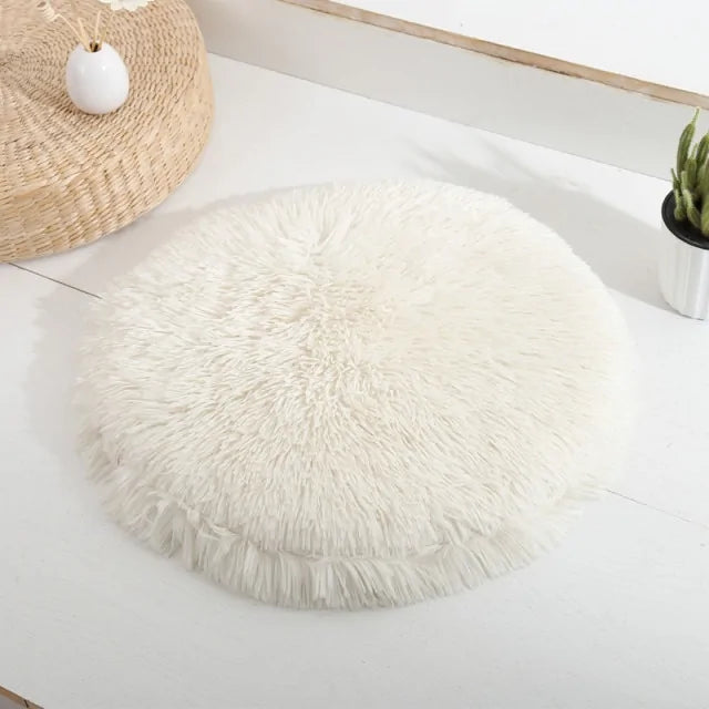 Round Dog Bed  Happy Pet3 White Diameter 40 cm 