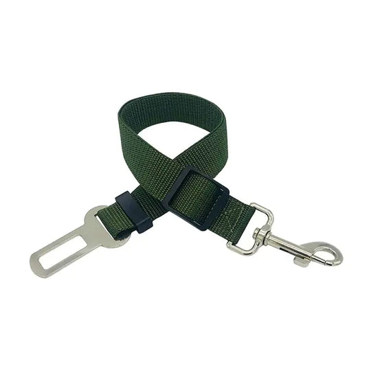 Adjustable Leash Dog Seat Belt  Happy Pet3 Green 45-72cmWidth 2.5cm 