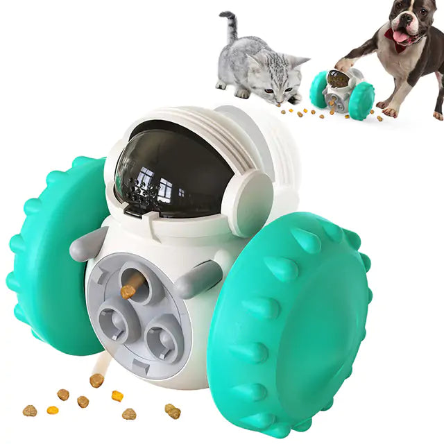 Tumbler Food Dispenser Pet Toy  Happy Pet3 Turquoise  