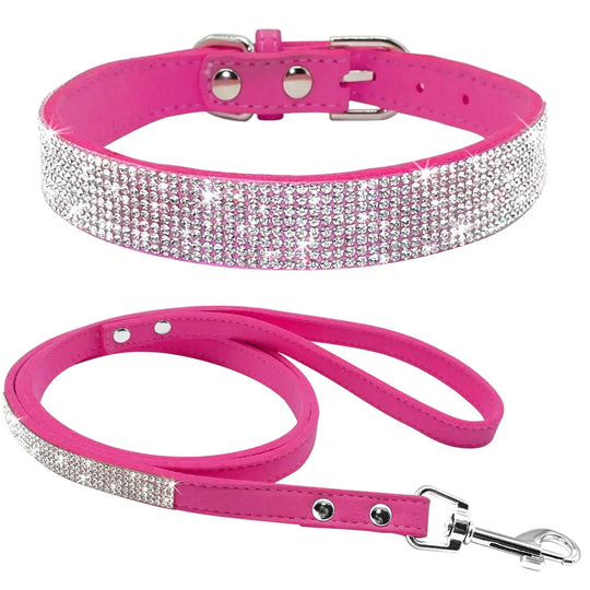 Pet Collar Leash Set  Happy Pet3 Rose S 