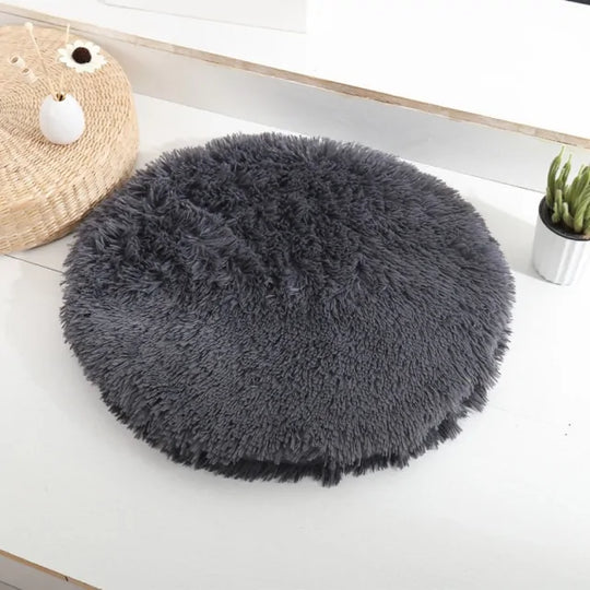 Round Dog Bed  Happy Pet3 Dark Gray Diameter 40 cm 