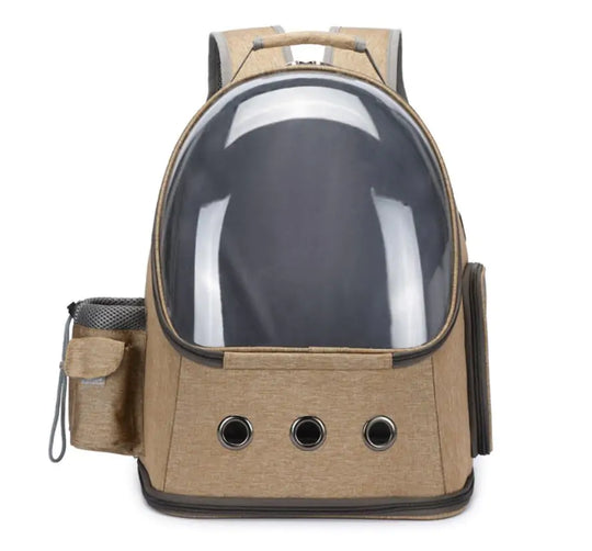 Cat Carrier Backpack Space Capsule  Happy Pet3 Khaki L 