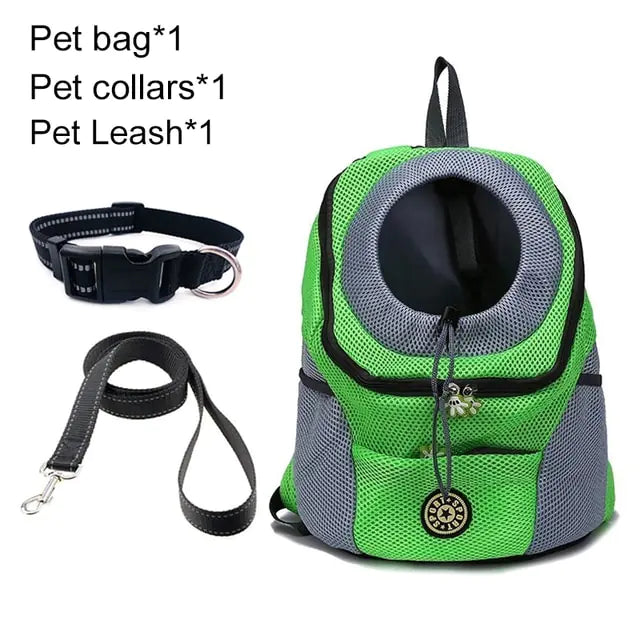 Pet Travel Carrier Bag  Happy Pet3 Green Set S for 0-5kg 