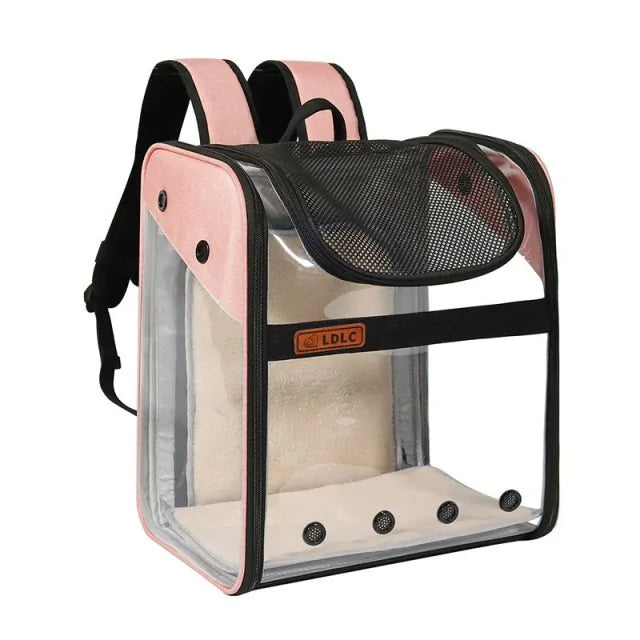 Pet Expandable Backpack  Happy Pet3 Pink  