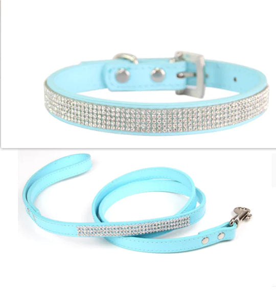 Pet Collar Leash Set  Happy Pet3 Blue XS 