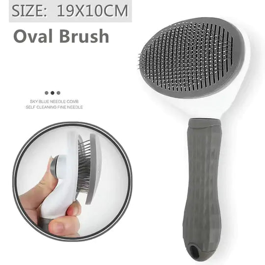 Pet Grooming Brush  Happy Pet3 Gray  