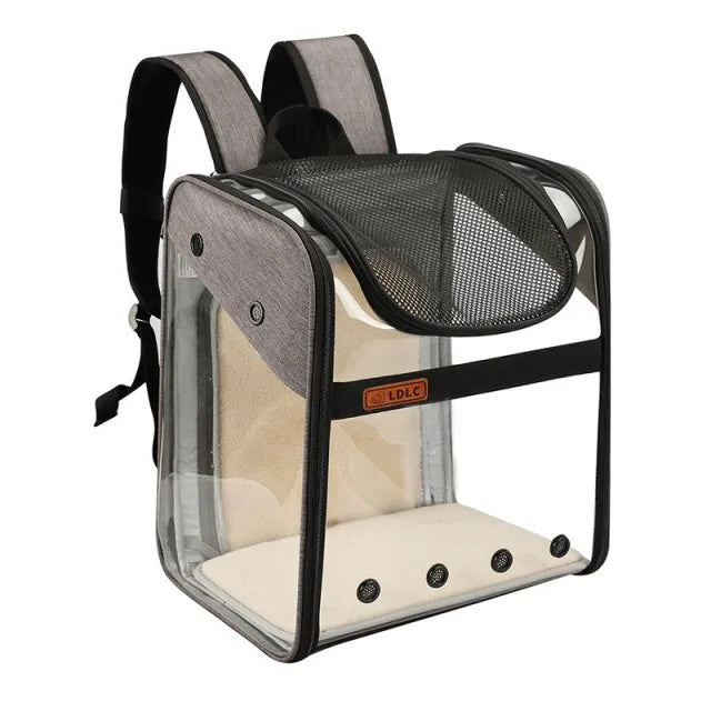 Pet Expandable Backpack  Happy Pet3 Gray  