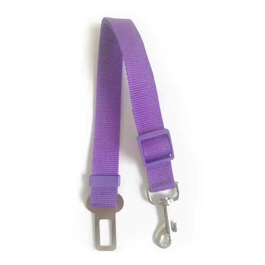 Adjustable Leash Dog Seat Belt  Happy Pet3 Purple 45-72cmWidth 2.5cm 