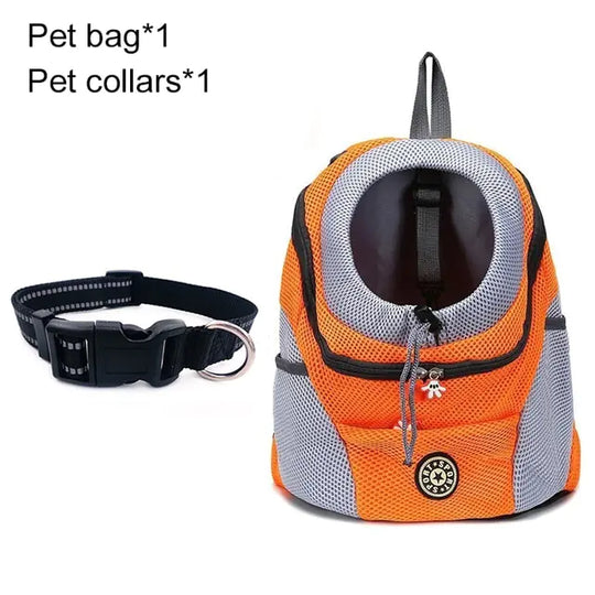 Pet Travel Carrier Bag  Happy Pet3 Orange with Collar S for 0-5kg 