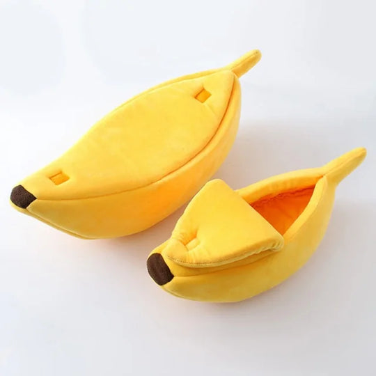 Banana Cat Bed  Happy Pet3 Yellow XL For 11-44 lbs 