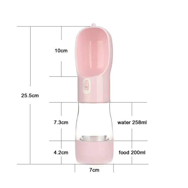 Multifunction Pet Bottle  Happy Pet3 Pink1  