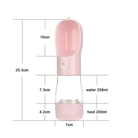 Multifunction Pet Bottle  Happy Pet3 Pink1  