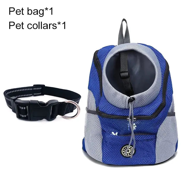 Pet Travel Carrier Bag  Happy Pet3 Blue with Collar S for 0-5kg 