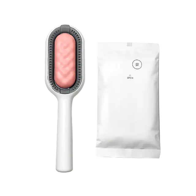 Pet Hair Cleaning Grooming Brush  Happy Pet3 Pink 0.5MM Short Hair 