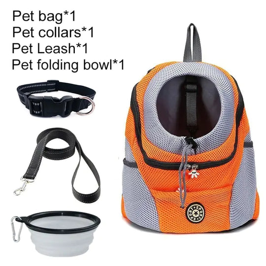 Pet Travel Carrier Bag  Happy Pet3 Orange Set 1 L for 10-13kg 