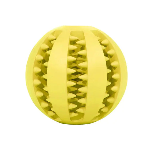 Rubber Balls Chewing Pet Toys  Happy Pet3 Yellow M-6cm 