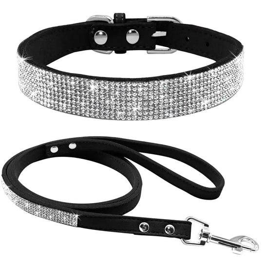 Pet Collar Leash Set  Happy Pet3 Black S 