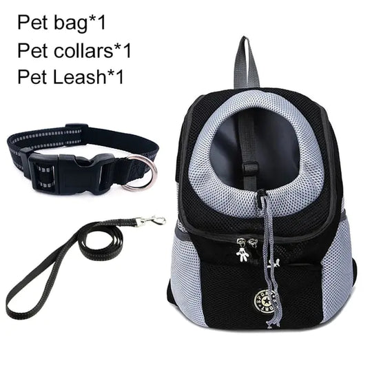 Pet Travel Carrier Bag  Happy Pet3 Black set M for 5-10kg 