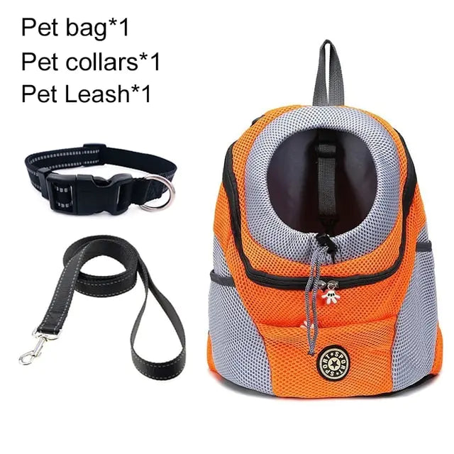 Pet Travel Carrier Bag  Happy Pet3 Orange Set M for 5-10kg 