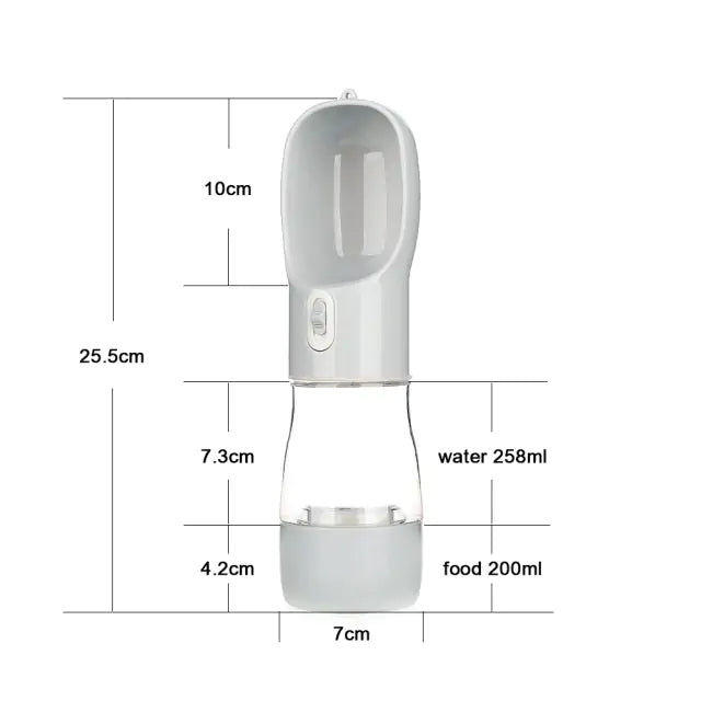 Multifunction Pet Bottle  Happy Pet3 Grey1  