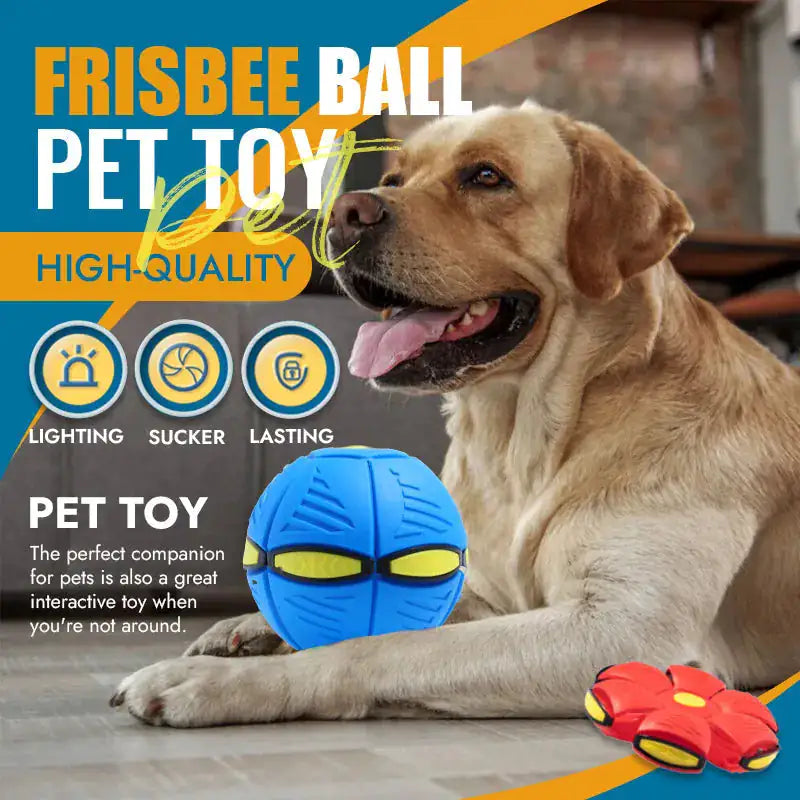 Pet Flying Saucer Ball  Happy Pet3 Blue no LED 