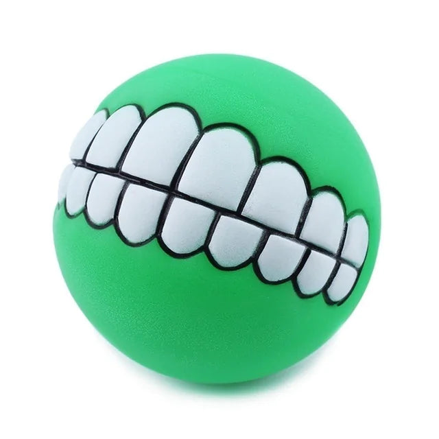 Pet Ball Teeth Silicon Chew Toys for Large Breeds  Happy Pet3 Green  