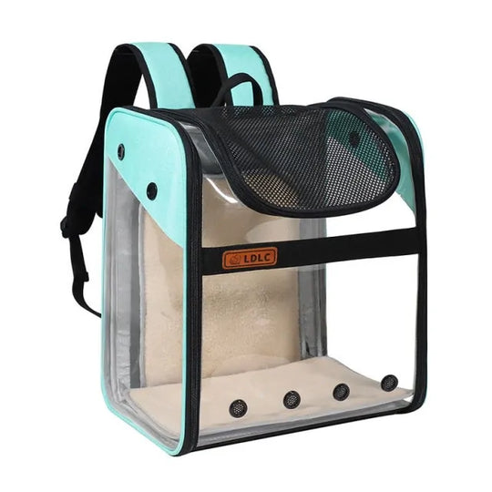 Pet Expandable Backpack  Happy Pet3 Light Blue  