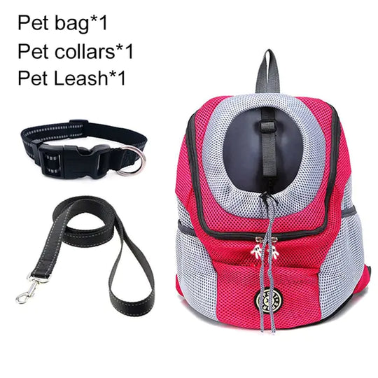 Pet Travel Carrier Bag  Happy Pet3 Rose red set S for 0-5kg 