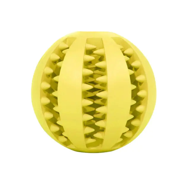 Rubber Balls Chewing Pet Toys  Happy Pet3 Yellow L-7cm 