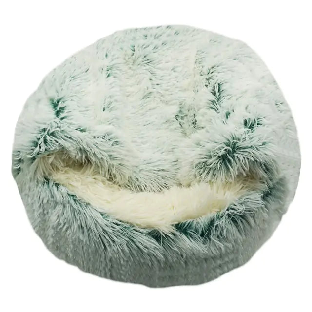 2-in1 Pet Bed  Happy Pet3 Long Plush Green 40cm 