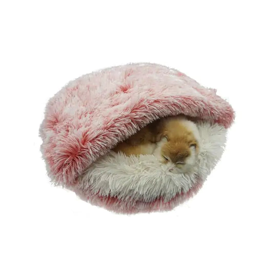 2-in1 Pet Bed  Happy Pet3 Long Plush Pink 50cm 