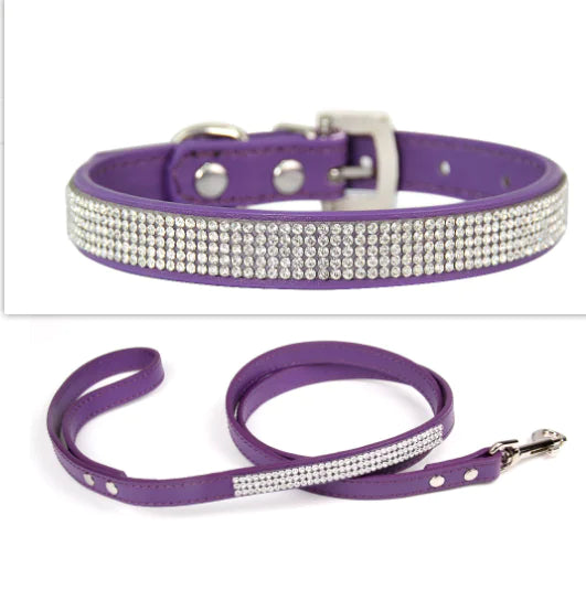 Pet Collar Leash Set  Happy Pet3 Purple XS 