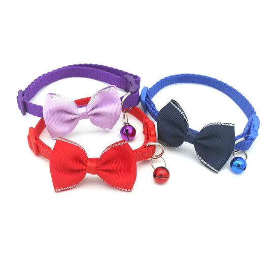 Bow and Bell Pet Collar  Happy Pet3   