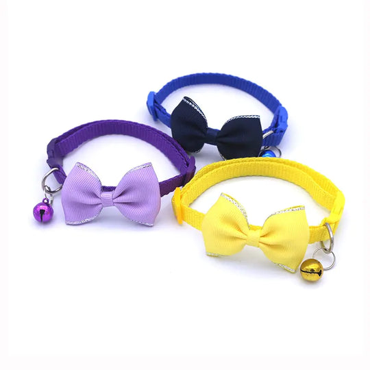 Bow and Bell Pet Collar  Happy Pet3   