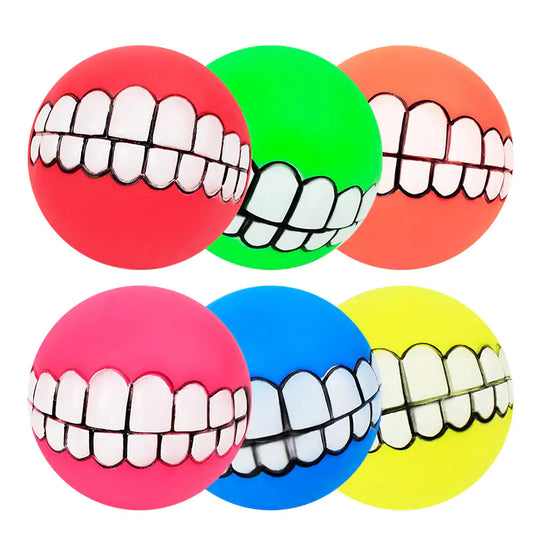 Pet Ball Teeth Silicon Chew Toys for Large Breeds  Happy Pet3   