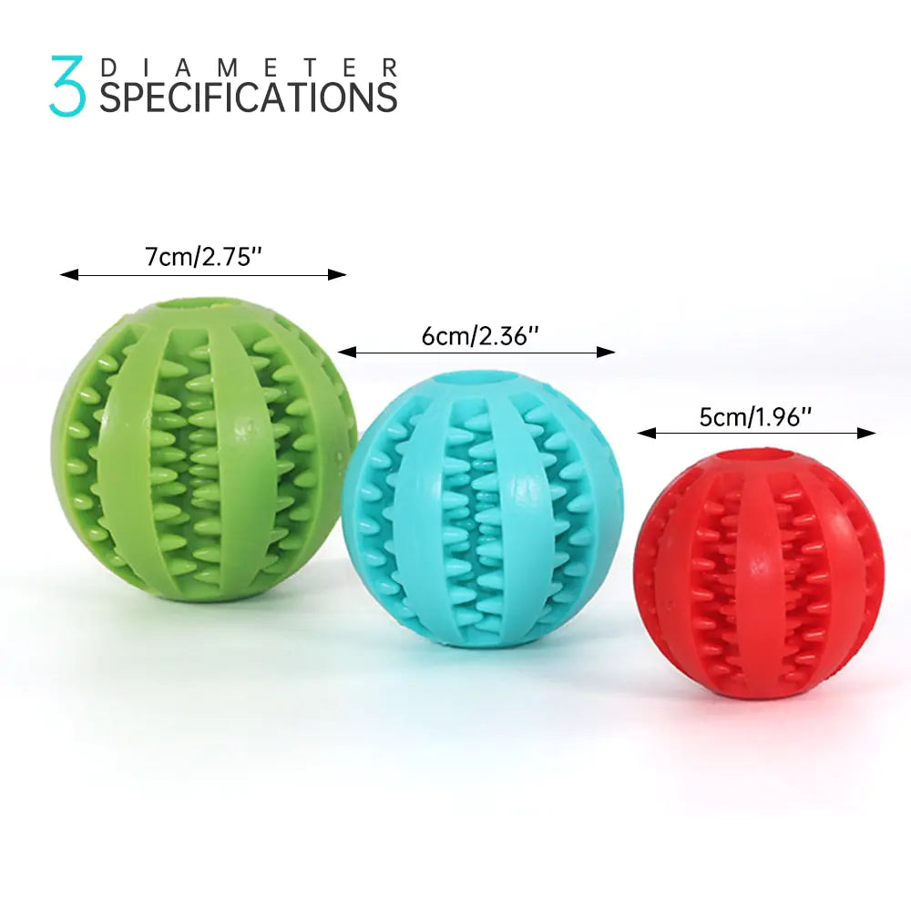 Rubber Balls Chewing Pet Toys  Happy Pet3   