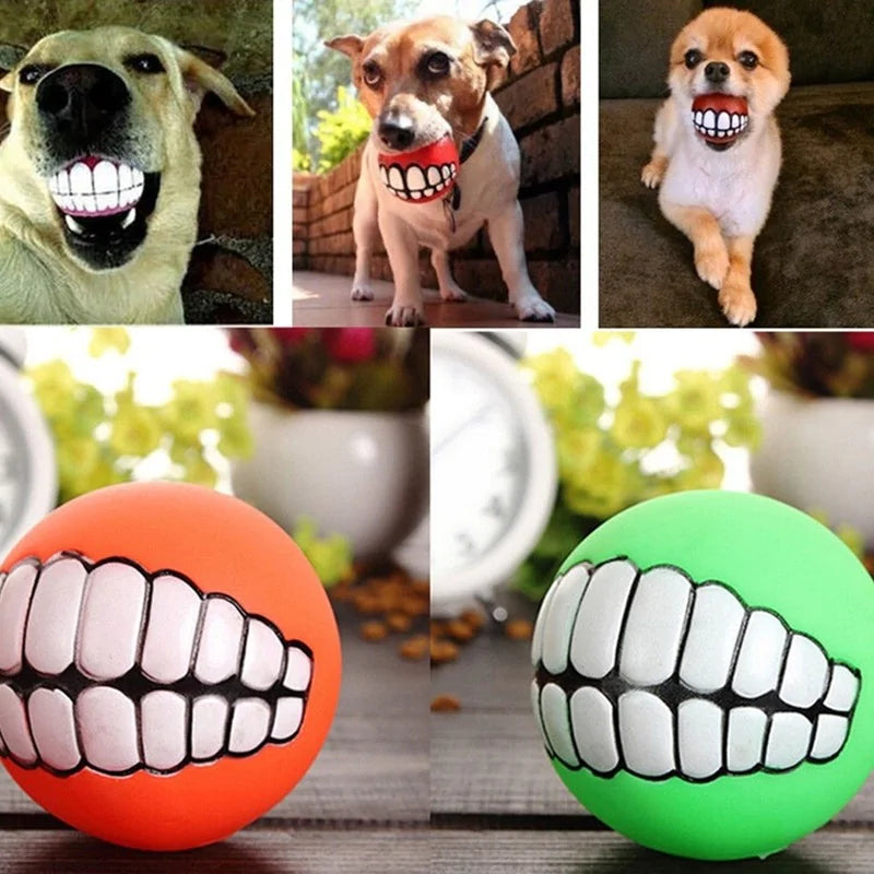 Pet Ball Teeth Silicon Chew Toys for Large Breeds  Happy Pet3   