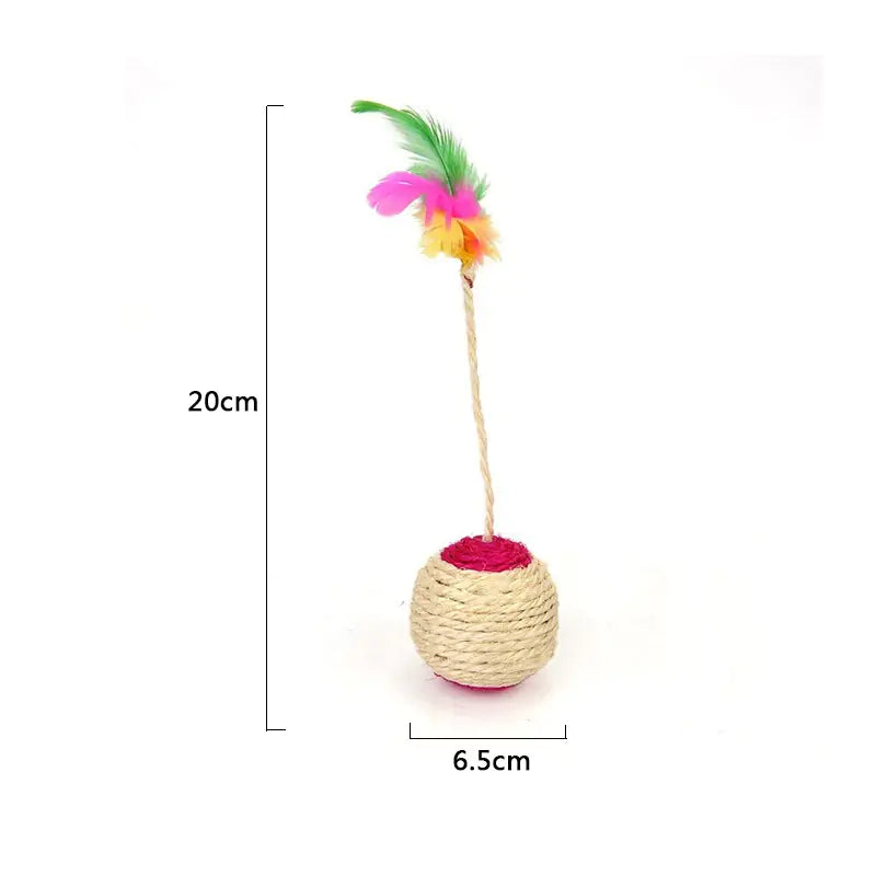 Cat Scratching Ball Toy  Happy Pet3   